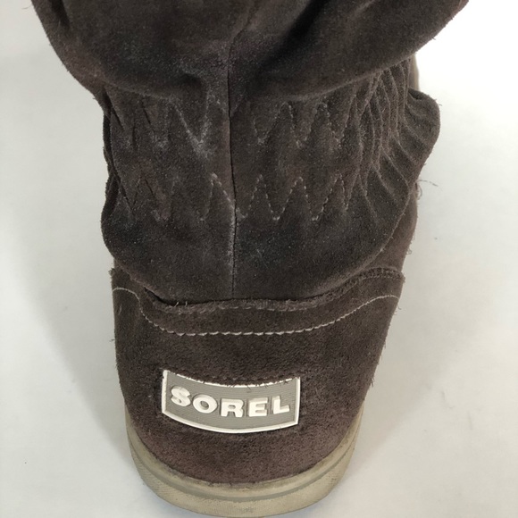 Sorel Womens Weatherproof Firenzy Suede Tall Boots - Picture 3 of 6